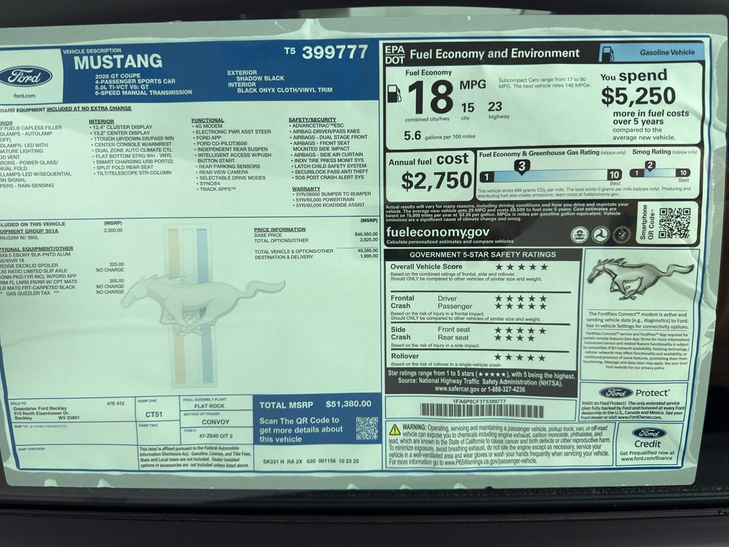 2026 Ford Mustang GT