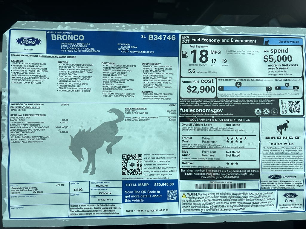 2025 Ford Bronco Base