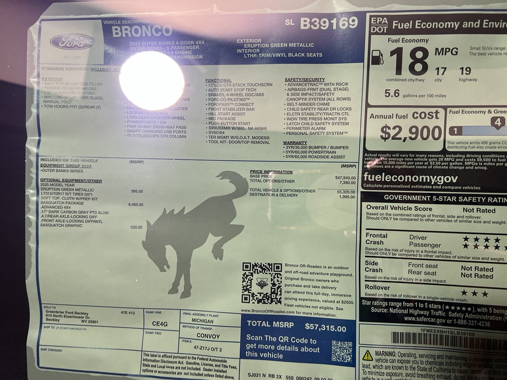 2025 Ford Bronco Outer Banks