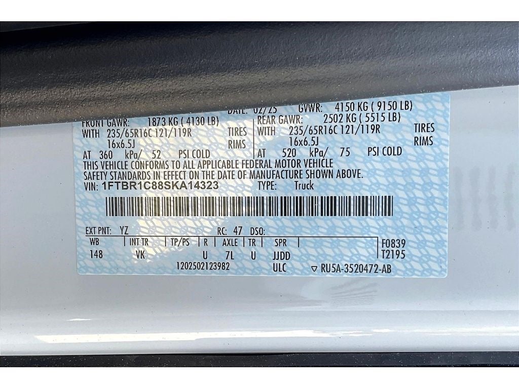 2025 Ford Transit Van Base