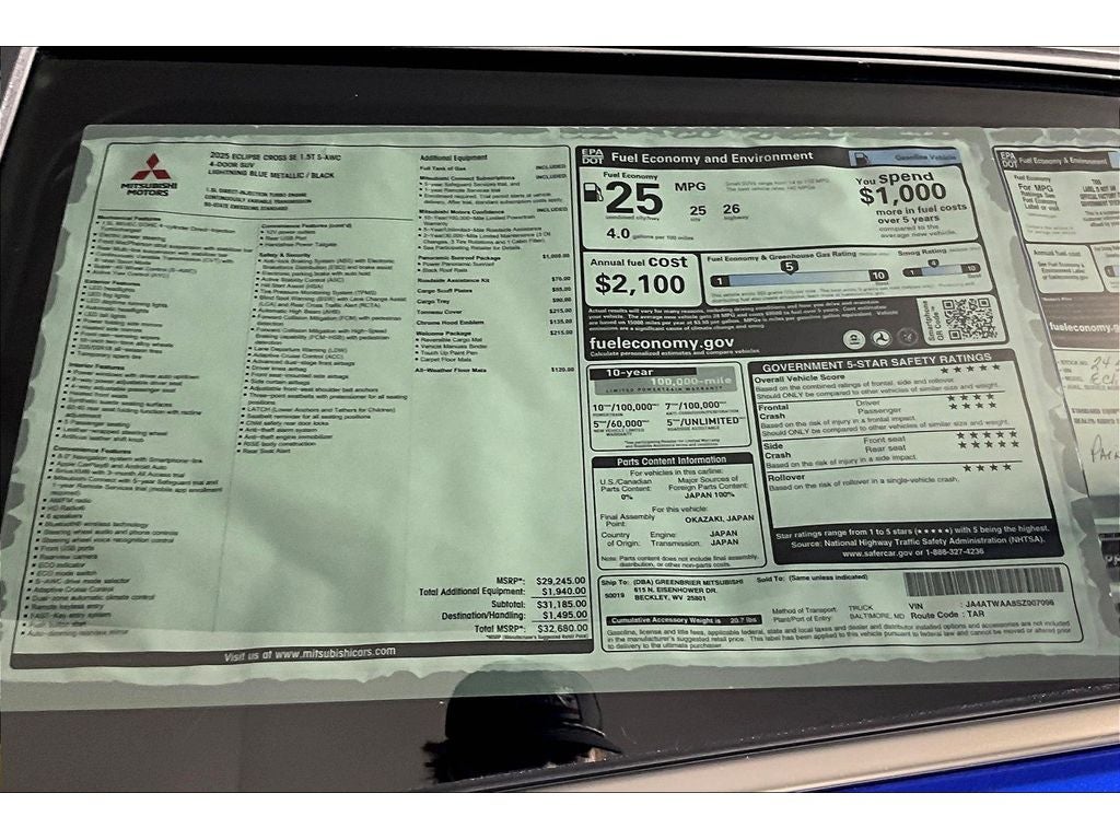 2025 Mitsubishi Eclipse Cross SE