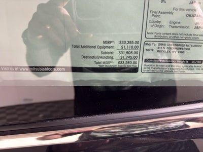 2026 Mitsubishi Eclipse Cross SE