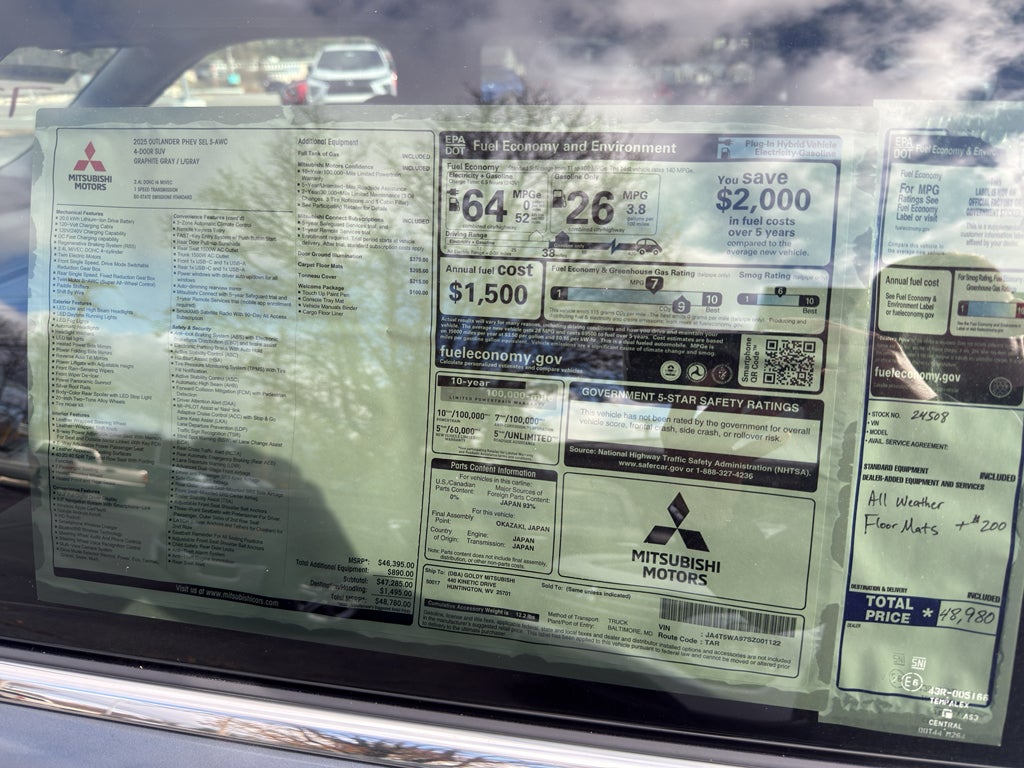 2025 Mitsubishi Outlander PHEV SEL